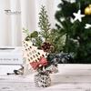 25 mini vánočních stromků Pevná základna Větev borovice Různé styly Party dekorace Roztomilá vánoční dekorace Foto rekvizity