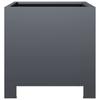 Vidaxl Garden Planters, 2 Pcs, Anthracite, 30X30X30 Cm, Steel