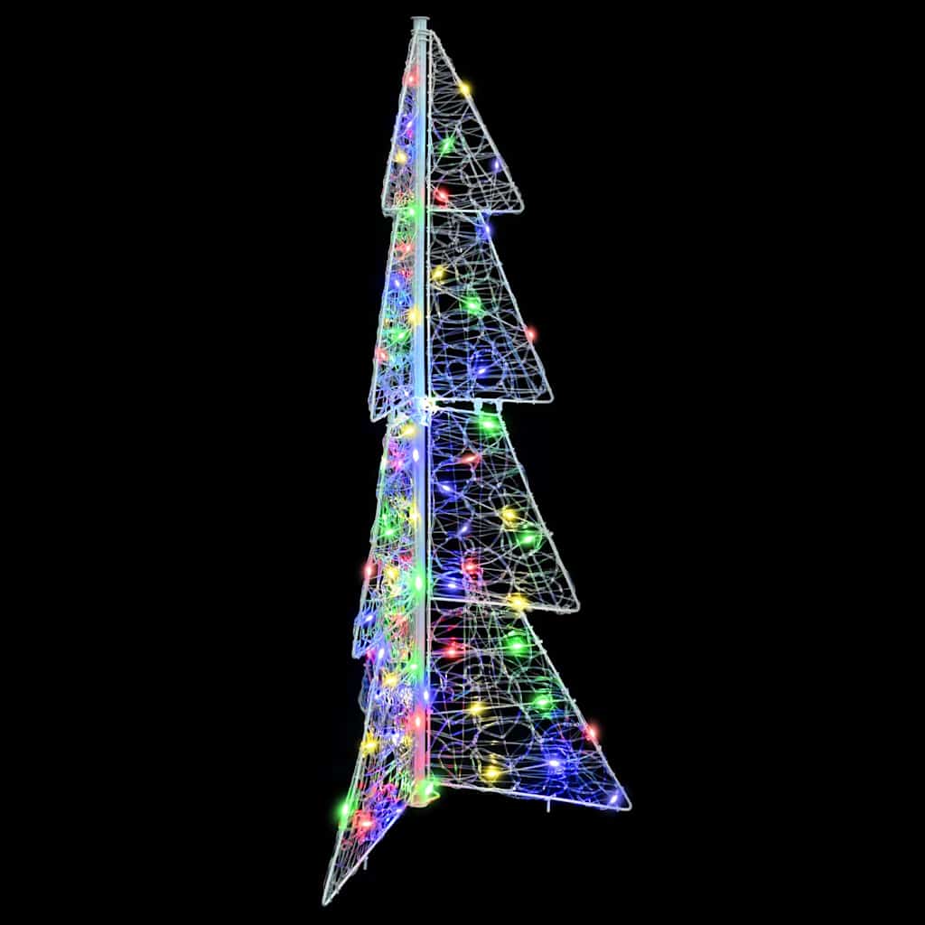 Christmas Tree with 100 Multicolor LEDs 120 cm Acrylic