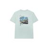 FILA X The Met Logo Print Crew Neck Short Sleeve T-Shirt Men Tops Green F11M330101F-LG
