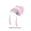 Indian Chief Feather Headdress Costume Accessory Headband for Cosplay Masquerade