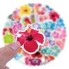 Hibiscus Flower Graffiti Stickers for Car, Suitcase, Water Cup & Computer (60 Sheets)