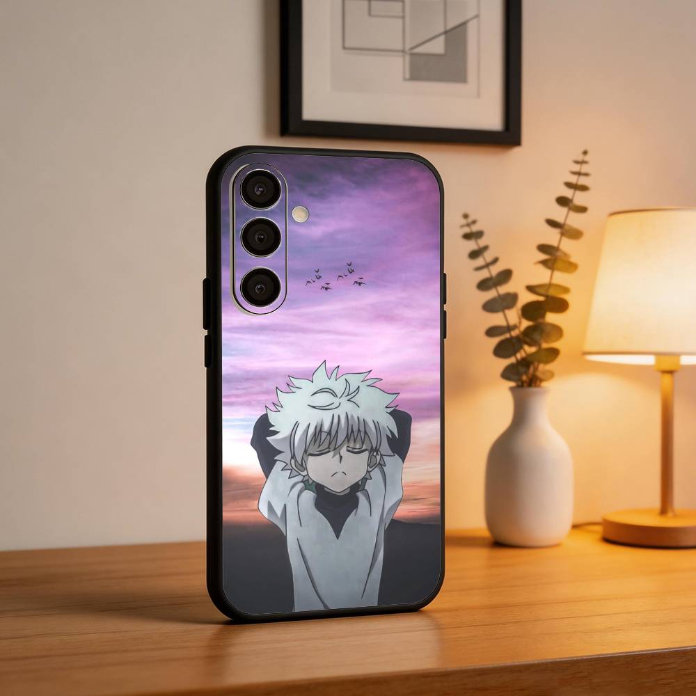 H-Hunter × Hunter K-Killua Phone Case For Samsung A73,72,71,53,52,51,22,91,80, Soft Black Cover