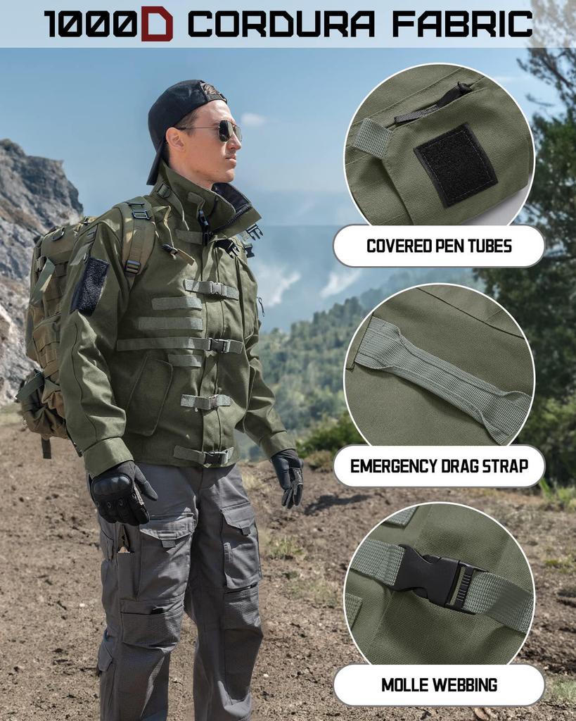 Men's Tactical Outdoor Assault Jacket - Military Style