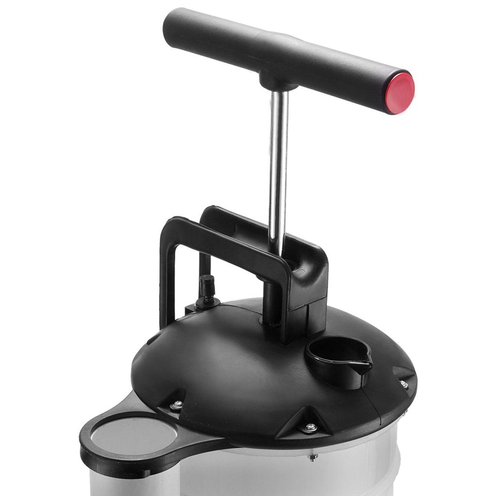 White Fluid Extractor Manual Hand Operated Oil Change Vacuum Pump 7L