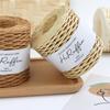 150m/roll Raffia Ribbon Yards Raffia Yarn For Crocheting Knit Wire Natural Color Matte Texture Raffia Paper Ribbons DIY Handmade