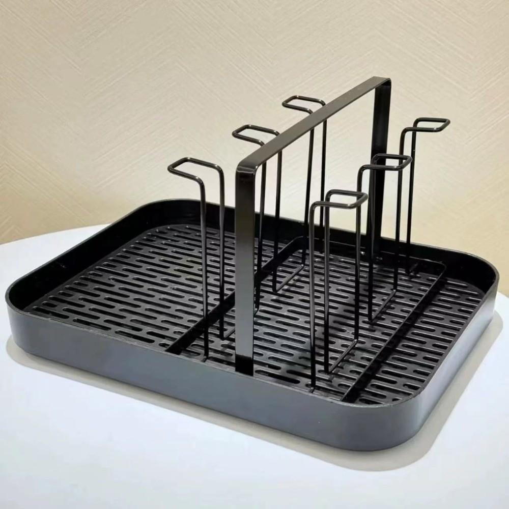 With Tray Tea Cup Rack Durable Water Cup Shelf Cup Accessories Glass Cup Stand Hospitality