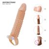 Penis Extender Enlarger Penis Vibrator Ring Sex Toys For Men Erection Silicone Clitoris Stimulate Cock Vibrating Ring