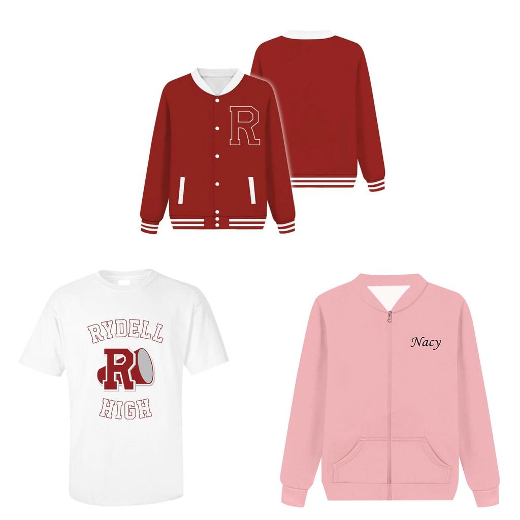Grease Rise Of The Pink Ladies Hoodie Mit 3D Digitaldruck Für Teenager Freizeitkleidung
