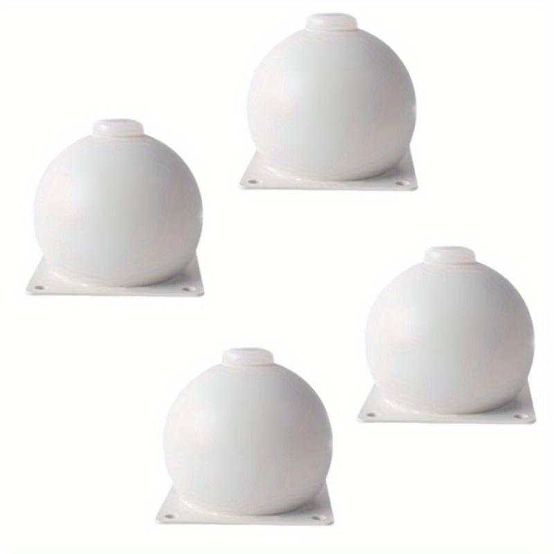 4 pieces of modern metal furniture legs - polished heavy-duty round table legs, suitable for sofas, TV stands, bedside tables