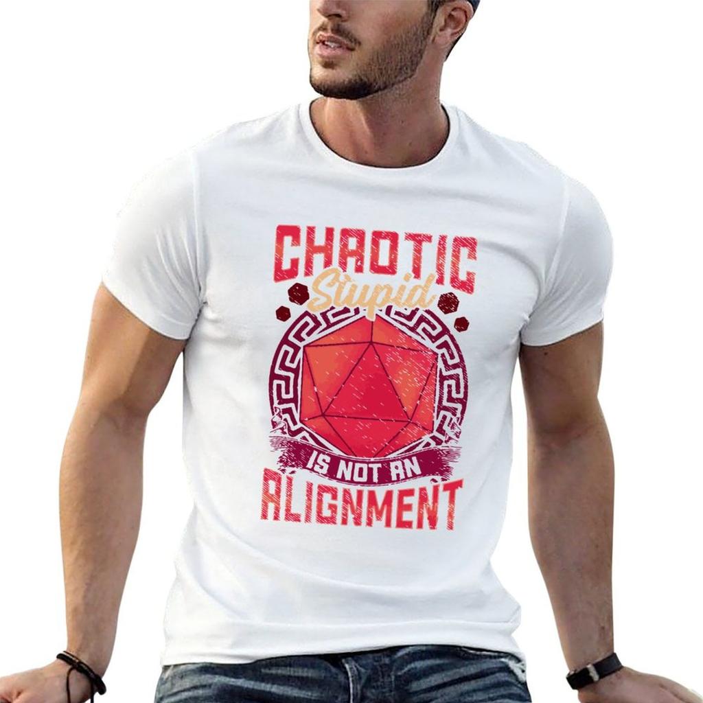 Chaotic Stupid Is Not An Alignment TShirt cotton t shirts high quality t shirts cotton 100 TShirt
