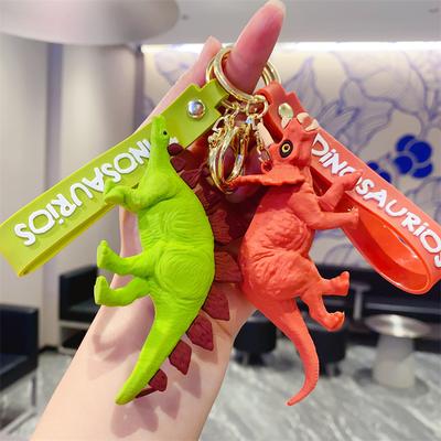 Creative Tyrannosaurus Rex Dinosaur Car Keychain Ring Bag Pendant Keychain Small Gift Toy