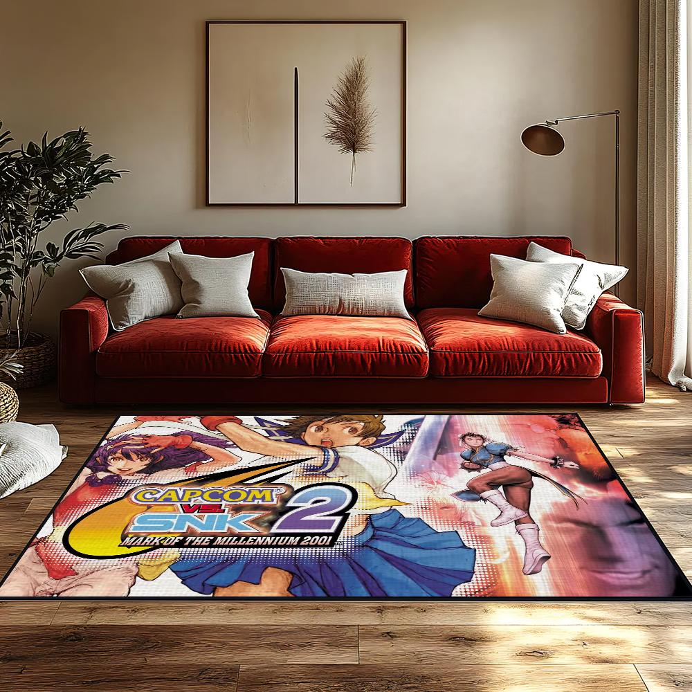 

Game C-Capcom F-Fighting C-Collection 2 small carpet For House Bedroom Decoration Kitchen Bath Rug Carpet Foot Non-slip SJR40x60CM