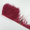 1Meter/Lot 10-15Cm Ostrich Feather Fringe Trim For Crafts Plumas Ribbon For Needlework And Handicrafts Feather Dress Accessories