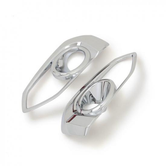 For Honda Fit Jazz 2018 2019 Chrome Front Fog Lamp Light Cover Trim Bezel
