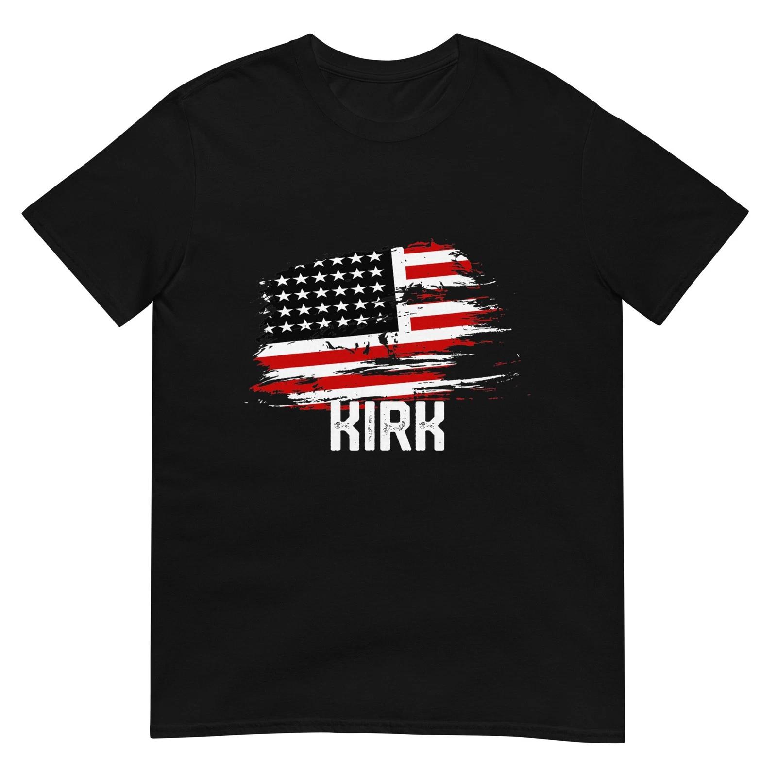 

Футболка KIRK с флагом США Персонализированная футболка KIRK на 4 июля M