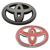 2026 New For Toyota ABS Overlay Car Steering Wheel logo sticker For Toyota Coorolla Camry reiz RAV4 Crown Avalon CHR Prado Avalo