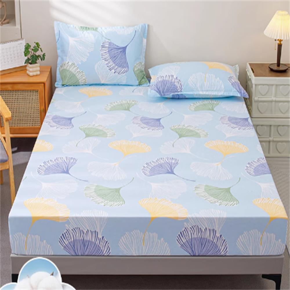 100% Cotton Fitted Sheet Single Piece No Pillowcase Cotton Bedspread Mattress Protector Children's Full Cover Bed Cover Sheet