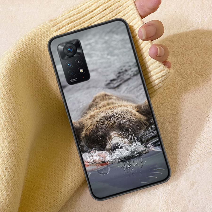 

Kodiak Bear Phone Case For Redmi Note 13 14 15 Pro Plus 12 13C 12C 15C 9 10 10C 9T 9C 9A TPU Soft Cover Clear Cell Cases Shockpr Redmi 12