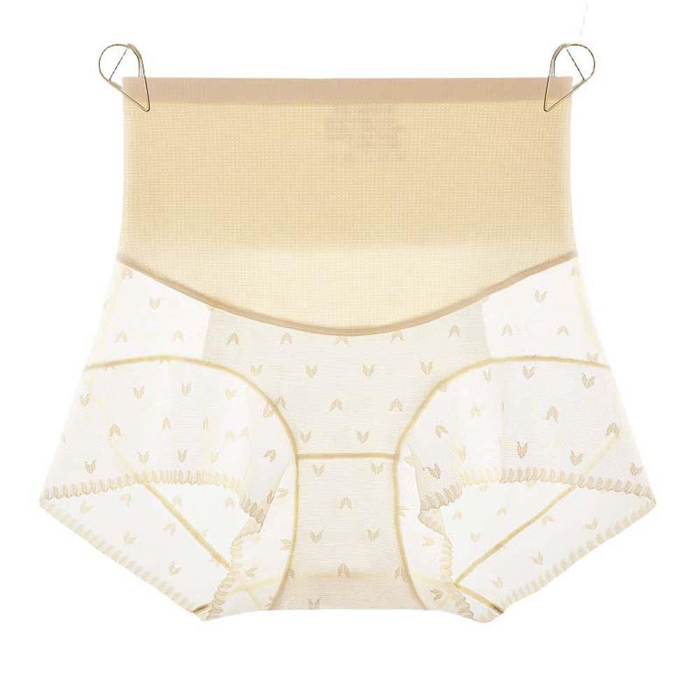 

Нижнее белье с контролем живота, трусики из ледяного шелка с эффектом подтяжки ягодиц, кружевное утягивающее корректирующее белье для девушек XXL телесный