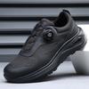 Spring trend sports style casual shoes breathable soft sole outdoor running rotary button walking shoes