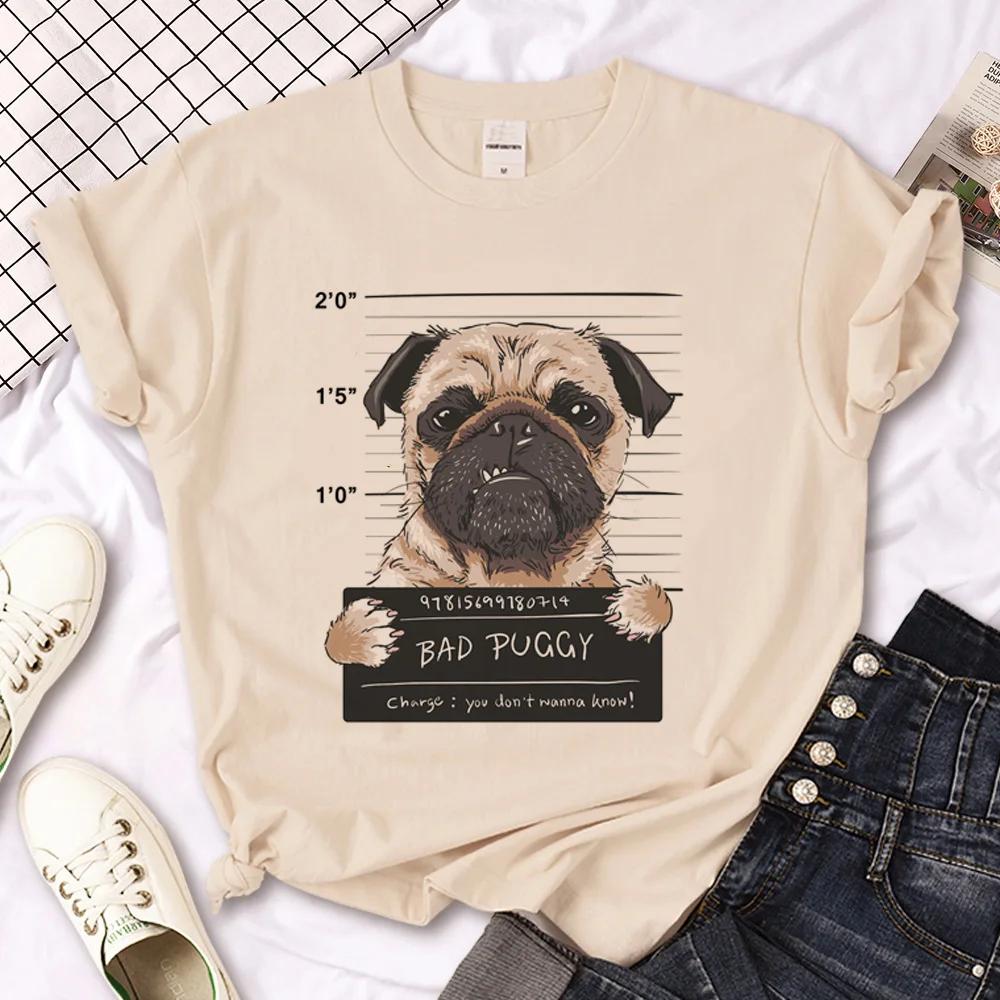 ZX Tee Pug tshirt women anime t-shirts female Japanese clothes  women clothes t shirt women kawaii clothes