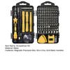 Screwdriver Kit 122 in 1 Anti-Static Handles Magnetic Precision Repair Tool Set with Chrome-Vanadium Steel Bits Magnetizer Demagnetizer Tool