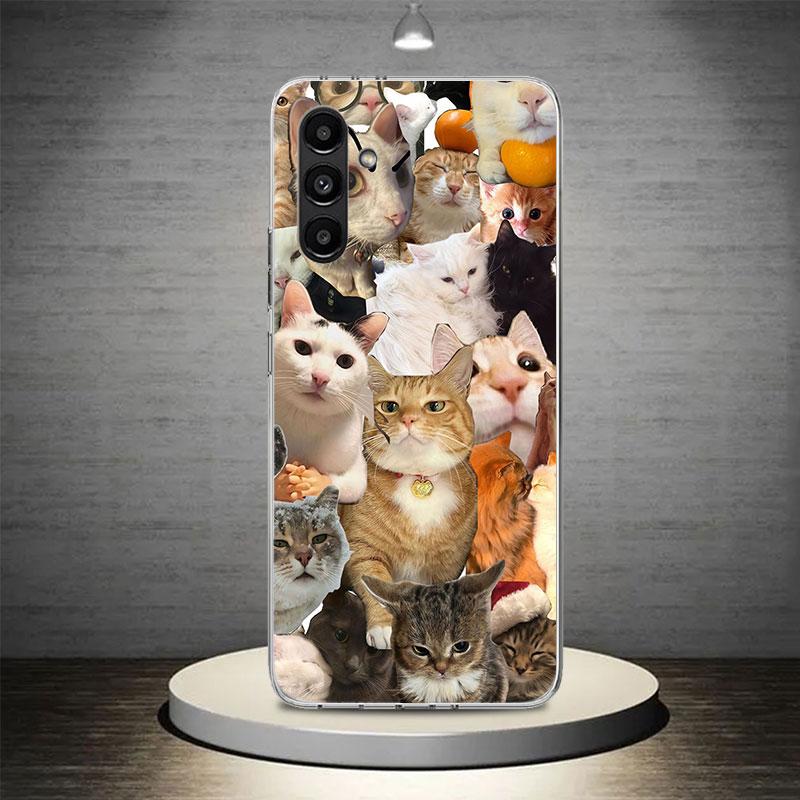 

Crying Cat Memes Phone Case Cover for Samsung Galaxy A13 A14 A15 A16 A17 A53 A54 A55 A56 A33 A34 A35 A36 A23 A24 A25 A26 A05S Samsung A52(A52S)