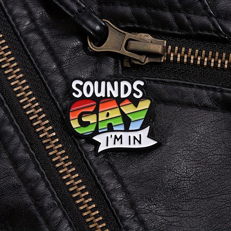 1/2pcs LGBT Sounds Gay Pins Set Cartoon Rainbow Brooch Pride Month Decoration Medal Additions Fashion Unique Lapel Backpack