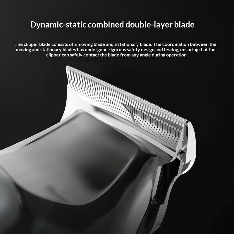 Hair Cutting Set With Digital Display Men'S Electric Push Hair Salon Household Carving Oil Head Use