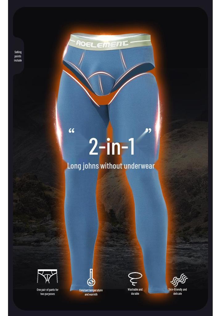 Men's Winter/Autumn Thickened Fleece Cotton Leggings & Trousers