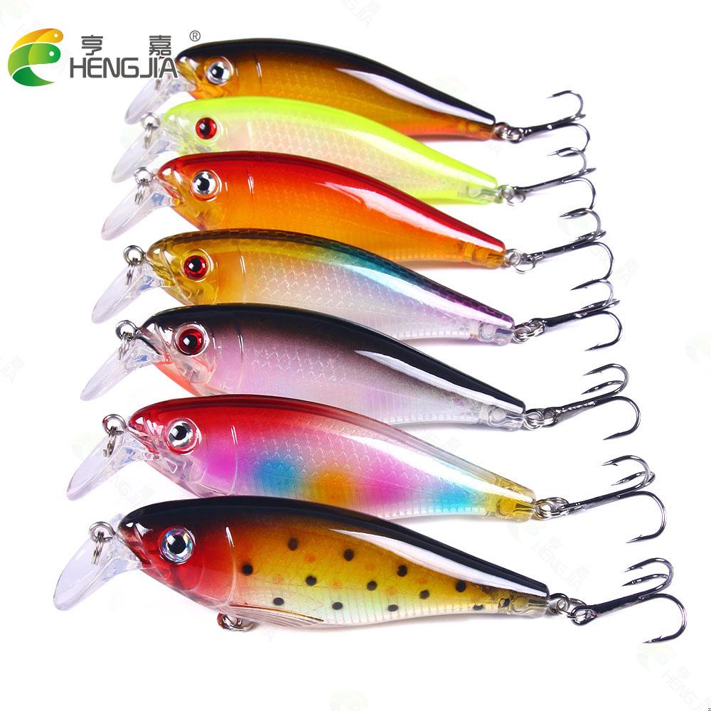 

7 шт. рыболовные аксессуары, приманки 9 см-13,5 г-#4, воблер, глубина погружения 1-2 м, воблер, рыболовные снасти, хорошие тройные крючки, снасти