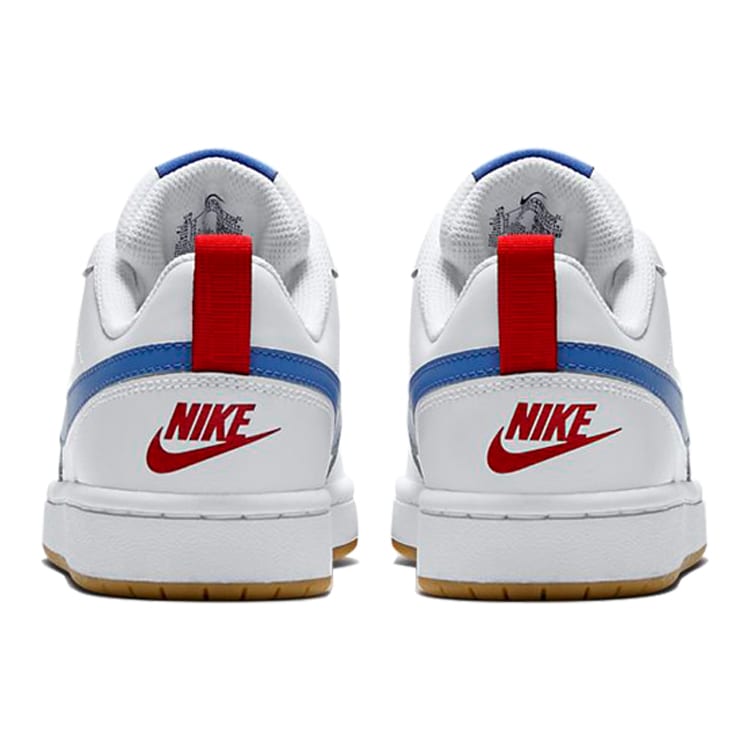 Nike Court Borough Low 2 'White Blue Red' GS BQ5448-109