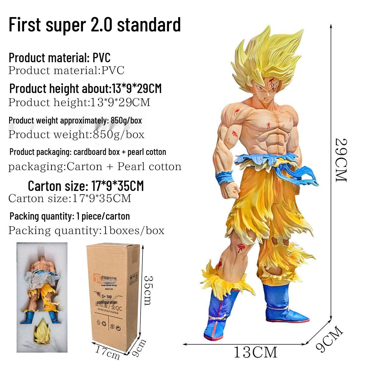Dragon Ball Goku Super Saiyan 2.0 Figure Statue Model Ornament