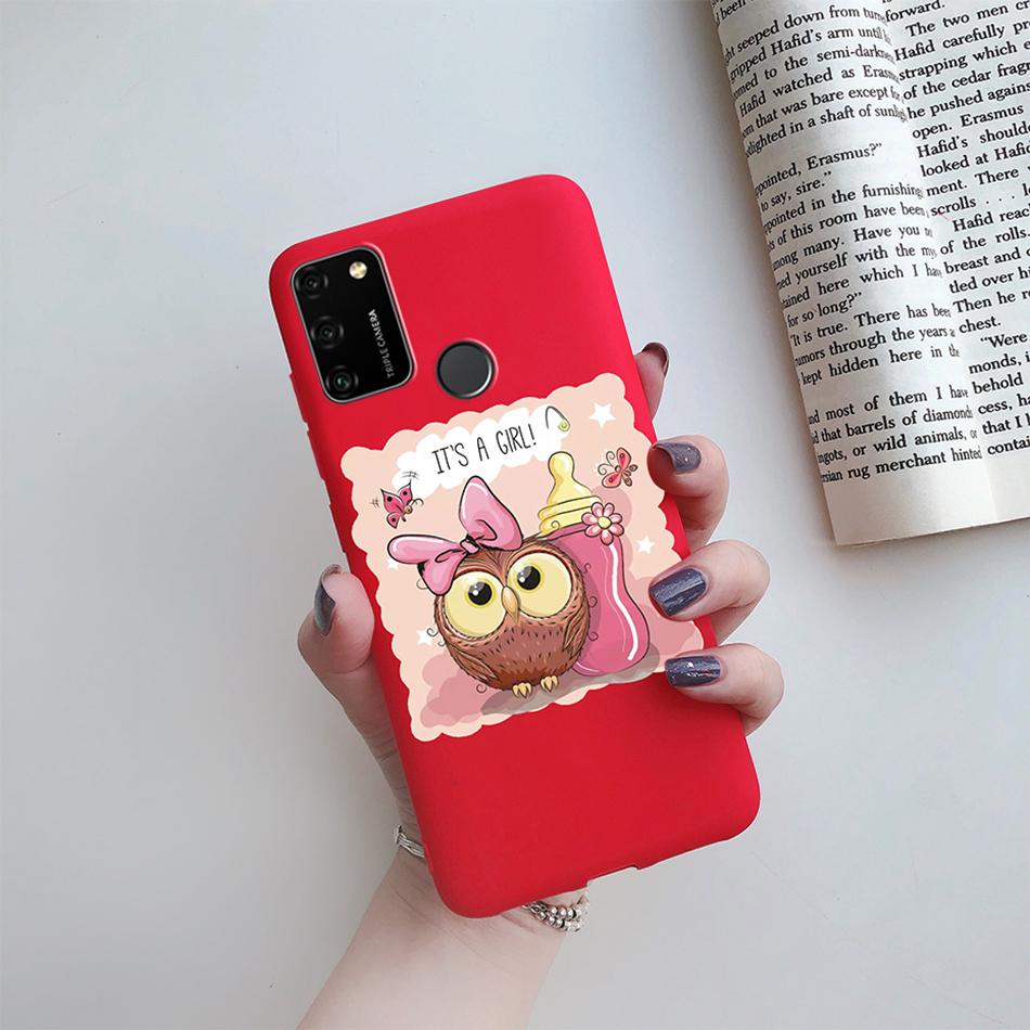 For Huawei Honor 9A Case 2020 Silicon Cover Soft Bumper Coque For Huawei Honor 9A Phone Cases MOA-LX9N Honor9A Love Heart Funda