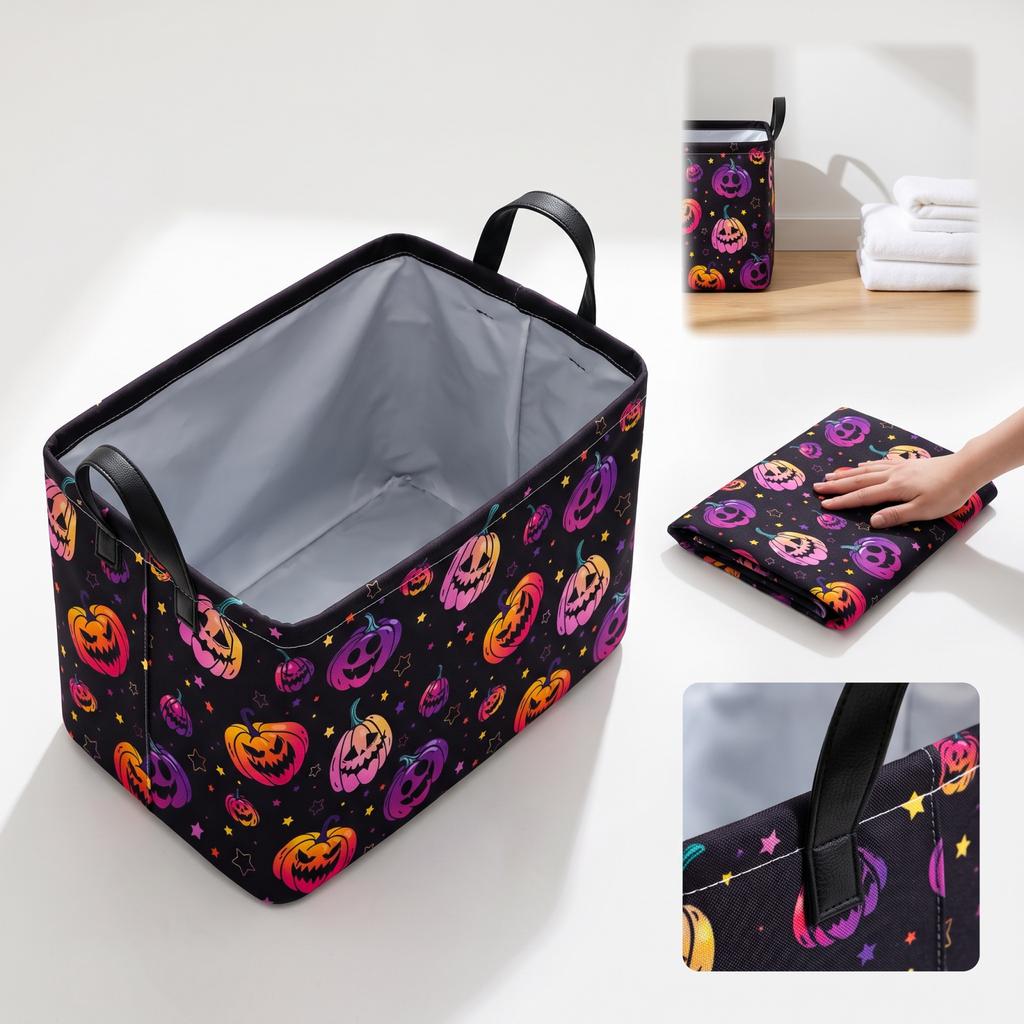 Halloween Hamper Foldable for Bathroom and Bedroom - Clothes Basket