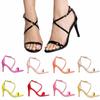 Women's Fashion Casual Mid Heels Ankle Strap Sandals Peep Toe Shoes Plus US Size Wedding Party Shoes
