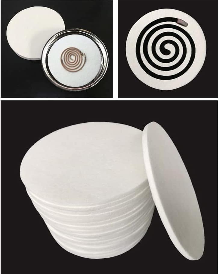 3-Piece Non-Flammable Cotton Mat for Round Incense Burners, Mosquito Coils, Heat-Resistant, Insulating, Flame-Retardant Sheet for Incense Burners and