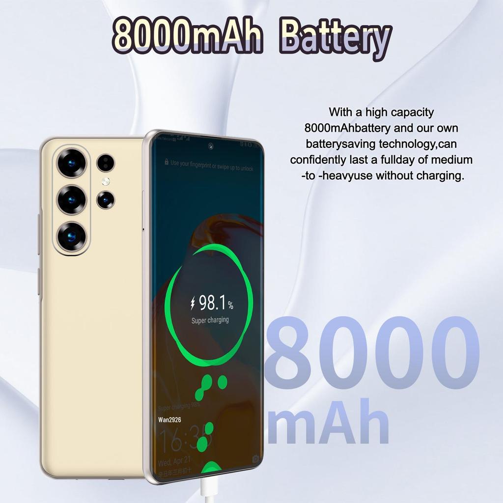 Cross-Border Android S26 Ultra - 4G Curved Screen, 3GB+64GB, In Stock