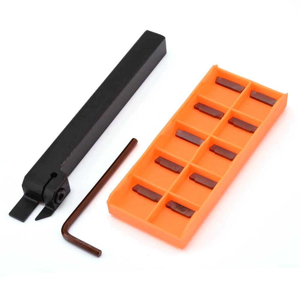 10pcs MGMN200-G Inserts Blade UK MGEHR1212-2 Cut-Off Tool Holder 12x12x100mm