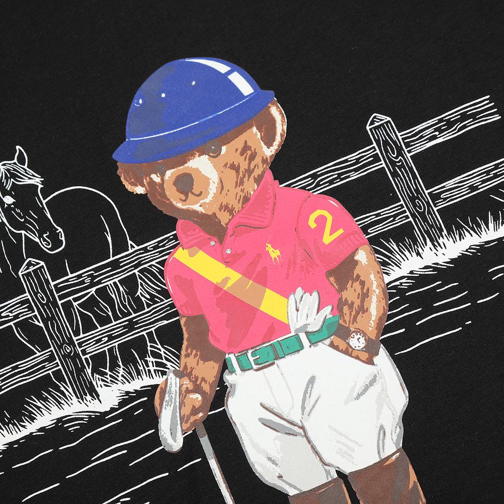 T-shirt Ralph Lauren Estiva da Uomo e Donna 100% Cotone con Orso Polo e Stampa Orso Jockey & Firma