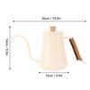 Gooseneck Kettle 600ml Pour Over Coffee Kettle Tea Pot 304 Stainless Steel Hand Drip Coffee Pot for Home Indoor Outdoor