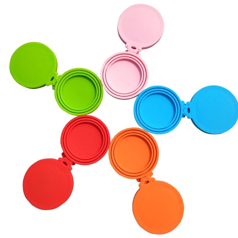 3-in-1 Reusable Silicone Dog Cat Canned Lid Portable Food Sealer Pet Food Cover Fresh Food Cover Cans Pet Accessories