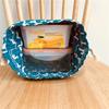 Bolsa de Almuerzo Gato de la Suerte Térmica Aislada Fiambrera para Estudiantes Bolso Tote Refrigerador Bolsita Bento Organizador de Bolsa de Almacenamiento para Artículos de Almuerzo