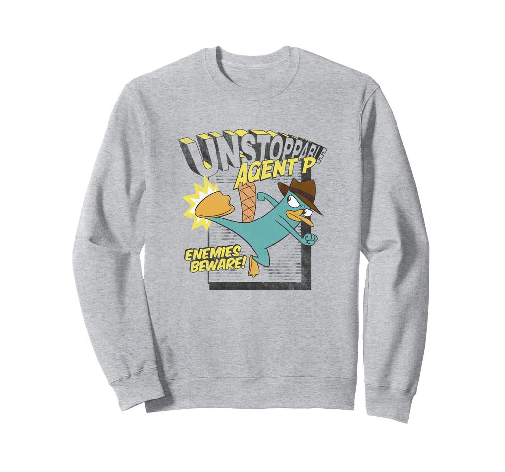 Disney Phineas and Ferb Unstoppable Agent P Damage Shot Sweatshirt