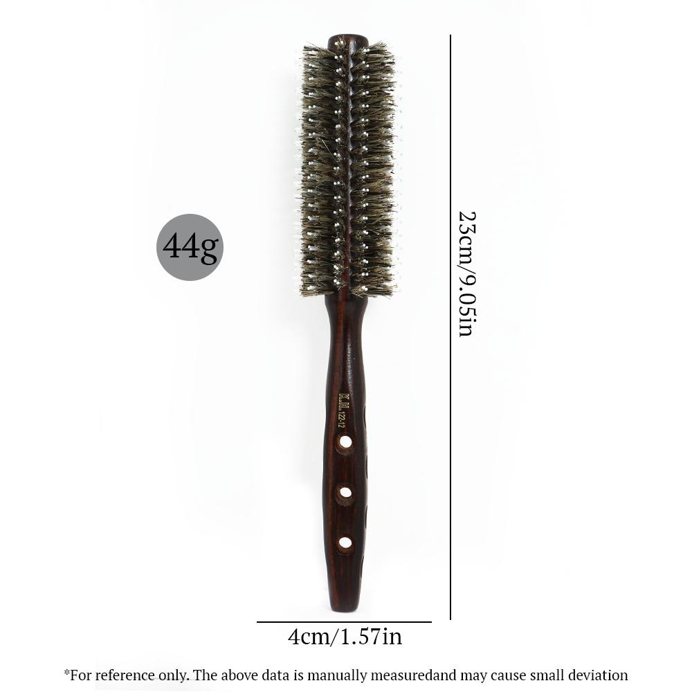 Borsten mit Holzgriff, runde Rollbürste, gerader Twill-Haarkamm, lockiger Haarkamm, professionelle Haarbürste, antistatische Bürste, Toupierbürste