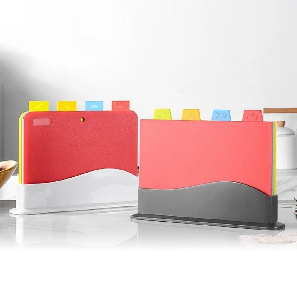 Color Coded Chopping Board Set Non-Slip Color Coded Board Set Anti Mildew Board  Kitchen Use
