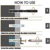 Carbon Steel Serrated Expansion Screws, Concrete Wall Anchors Plug Bolt, Heavy Duty Hardware Fasteners for Home Building Wall Renovation Installation