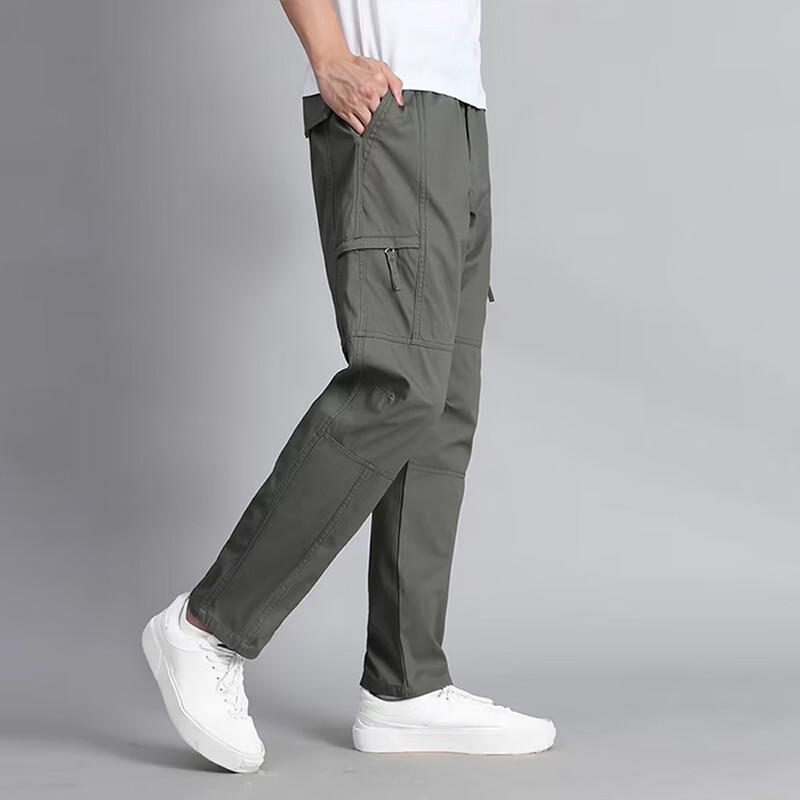 PLAYBOY Men's Loose Straight Outdoor Casual Pants