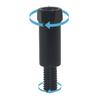 Motorcycle Mirror Screws, Adapter, Forward and Reverse Screw Conversion, 8 to 8 Positive 8,